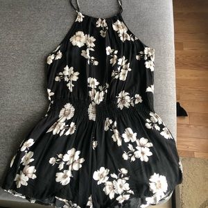 brandy melville floral romper